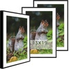 image:imageGolden State Art 11x14 Picture Frame 3 Pack  Aluminum Frames with 8x10 Removable Mats amp Real Glass Display 11x14 Posters or 8x10 Photos  Gold Gallery Wall Frames for Home Office DecorBlack