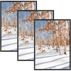image:imageGolden State Art 11x14 Picture Frame 3 Pack  Aluminum Frames with 8x10 Removable Mats amp Real Glass Display 11x14 Posters or 8x10 Photos  Gold Gallery Wall Frames for Home Office DecorBlack