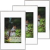 image:imageGolden State Art 11x14 Picture Frame 3 Pack  Aluminum Frames with 8x10 Removable Mats amp Real Glass Display 11x14 Posters or 8x10 Photos  Gold Gallery Wall Frames for Home Office DecorSilver