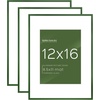 image:imageGolden State Art 11x14 Picture Frame 3 Pack  Aluminum Frames with 8x10 Removable Mats amp Real Glass Display 11x14 Posters or 8x10 Photos  Gold Gallery Wall Frames for Home Office DecorGreen