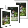 image:imageGolden State Art 11x14 Picture Frame 3 Pack  Aluminum Frames with 8x10 Removable Mats amp Real Glass Display 11x14 Posters or 8x10 Photos  Gold Gallery Wall Frames for Home Office DecorBlack