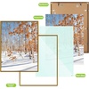 image:imageGolden State Art 11x14 Picture Frame 3 Pack  Aluminum Frames with 8x10 Removable Mats amp Real Glass Display 11x14 Posters or 8x10 Photos  Gold Gallery Wall Frames for Home Office DecorBronze