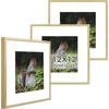image:imageGolden State Art 11x14 Picture Frame 3 Pack  Aluminum Frames with 8x10 Removable Mats amp Real Glass Display 11x14 Posters or 8x10 Photos  Gold Gallery Wall Frames for Home Office DecorGold