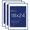image:imageGolden State Art 11x14 Picture Frame 3 Pack  Aluminum Frames with 8x10 Removable Mats amp Real Glass Display 11x14 Posters or 8x10 Photos  Gold Gallery Wall Frames for Home Office DecorBlue