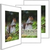 image:imageGolden State Art 11x14 Picture Frame 3 Pack  Aluminum Frames with 8x10 Removable Mats amp Real Glass Display 11x14 Posters or 8x10 Photos  Gold Gallery Wall Frames for Home Office DecorSilver