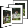 image:imageGolden State Art 11x14 Picture Frame 3 Pack  Aluminum Frames with 8x10 Removable Mats amp Real Glass Display 11x14 Posters or 8x10 Photos  Gold Gallery Wall Frames for Home Office DecorBlack