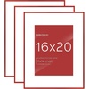 image:imageGolden State Art 11x14 Picture Frame 3 Pack  Aluminum Frames with 8x10 Removable Mats amp Real Glass Display 11x14 Posters or 8x10 Photos  Gold Gallery Wall Frames for Home Office DecorRed
