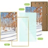 image:imageGolden State Art 11x14 Picture Frame 3 Pack  Aluminum Frames with 8x10 Removable Mats amp Real Glass Display 11x14 Posters or 8x10 Photos  Gold Gallery Wall Frames for Home Office DecorGold