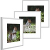 image:imageGolden State Art 11x14 Picture Frame 3 Pack  Aluminum Frames with 8x10 Removable Mats amp Real Glass Display 11x14 Posters or 8x10 Photos  Gold Gallery Wall Frames for Home Office DecorSilver