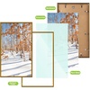 image:imageGolden State Art 11x14 Picture Frame 3 Pack  Aluminum Frames with 8x10 Removable Mats amp Real Glass Display 11x14 Posters or 8x10 Photos  Gold Gallery Wall Frames for Home Office DecorBronze