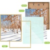 image:imageGolden State Art 11x14 Picture Frame 3 Pack  Aluminum Frames with 8x10 Removable Mats amp Real Glass Display 11x14 Posters or 8x10 Photos  Gold Gallery Wall Frames for Home Office DecorGold