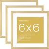 image:imageGolden State Art 11x14 Picture Frame 3 Pack  Aluminum Frames with 8x10 Removable Mats amp Real Glass Display 11x14 Posters or 8x10 Photos  Gold Gallery Wall Frames for Home Office DecorGold