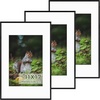 image:imageGolden State Art 11x14 Picture Frame 3 Pack  Aluminum Frames with 8x10 Removable Mats amp Real Glass Display 11x14 Posters or 8x10 Photos  Gold Gallery Wall Frames for Home Office DecorBlack