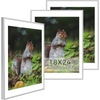 image:imageGolden State Art 11x14 Picture Frame 3 Pack  Aluminum Frames with 8x10 Removable Mats amp Real Glass Display 11x14 Posters or 8x10 Photos  Gold Gallery Wall Frames for Home Office DecorSilver