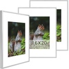 image:imageGolden State Art 11x14 Picture Frame 3 Pack  Aluminum Frames with 8x10 Removable Mats amp Real Glass Display 11x14 Posters or 8x10 Photos  Gold Gallery Wall Frames for Home Office DecorSilver