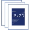 image:imageGolden State Art 11x14 Picture Frame 3 Pack  Aluminum Frames with 8x10 Removable Mats amp Real Glass Display 11x14 Posters or 8x10 Photos  Gold Gallery Wall Frames for Home Office DecorBlue