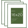 image:imageGolden State Art 11x14 Picture Frame 3 Pack  Aluminum Frames with 8x10 Removable Mats amp Real Glass Display 11x14 Posters or 8x10 Photos  Gold Gallery Wall Frames for Home Office DecorGreen
