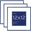 image:imageGolden State Art 11x14 Picture Frame 3 Pack  Aluminum Frames with 8x10 Removable Mats amp Real Glass Display 11x14 Posters or 8x10 Photos  Gold Gallery Wall Frames for Home Office DecorBlue