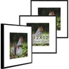 image:imageGolden State Art 11x14 Picture Frame 3 Pack  Aluminum Frames with 8x10 Removable Mats amp Real Glass Display 11x14 Posters or 8x10 Photos  Gold Gallery Wall Frames for Home Office DecorBlack