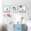 image:imageGolden State Art 12x12 Aluminum Picture Frame 3 Pack Metal Frames with Removable Mat for 8x8 Photos Artwork Prints Wall Mountable Blue Green Red