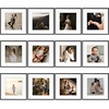 image:imageGolden State Art 12x12 Gold Aluminum Frames with Mat for 8x8 Photos  Premium Metal Frames with Real Glass Cover Perfect for Elegant Gallery Walls in Your Home or Office Decor 12PackBlack