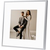 image:imageGolden State Art 12x12 Gold Aluminum Frames with Mat for 8x8 Photos  Premium Metal Frames with Real Glass Cover Perfect for Elegant Gallery Walls in Your Home or Office Decor 12PackSilver