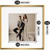 image:imageGolden State Art 12x12 Gold Aluminum Frames with Mat for 8x8 Photos  Premium Metal Frames with Real Glass Cover Perfect for Elegant Gallery Walls in Your Home or Office Decor 12PackBronze