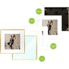 image:imageGolden State Art 12x12 Gold Aluminum Frames with Mat for 8x8 Photos  Premium Metal Frames with Real Glass Cover Perfect for Elegant Gallery Walls in Your Home or Office Decor 12PackGold