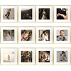 image:imageGolden State Art 12x12 Gold Aluminum Frames with Mat for 8x8 Photos  Premium Metal Frames with Real Glass Cover Perfect for Elegant Gallery Walls in Your Home or Office Decor 12PackGold