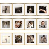 image:imageGolden State Art 12x12 Gold Aluminum Frames with Mat for 8x8 Photos  Premium Metal Frames with Real Glass Cover Perfect for Elegant Gallery Walls in Your Home or Office Decor 12PackBronze