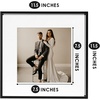 image:imageGolden State Art 12x12 Gold Aluminum Frames with Mat for 8x8 Photos  Premium Metal Frames with Real Glass Cover Perfect for Elegant Gallery Walls in Your Home or Office Decor 12PackBlack