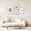 image:imageGolden State Art 16x20 11x14 8x10 Aluminum Picture Frames 3Piece Set  Real Glass with Mats  Wall Mountable Matte Black Gallery Frames