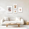 image:imageGolden State Art 16x20 11x14 8x10 Aluminum Picture Frames 3Piece Set  Real Glass with Mats  Wall Mountable Satin Silver Gallery Frames