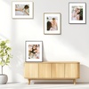 image:imageGolden State Art 16x20 Aluminum Picture Frame 3 Pack Metal Frames with Removable Mat for 11x14 Photos Artwork Prints Wall Mountable Black Bronze Gold