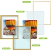 image:imageGolden State Art 16x20 Floating Picture Frame Aluminum Tempered Clear Glass Displays Any Size Photo Up to 16 x 20 for Home or Gallery Decoration Rose Gold 3 PackBronze
