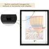 image:imageGolden State Art 16x20 Floating Picture Frame Aluminum Tempered Clear Glass Displays Any Size Photo Up to 16 x 20 for Home or Gallery Decoration Rose Gold 3 PackBlack