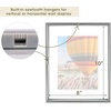 image:imageGolden State Art 16x20 Floating Picture Frame Aluminum Tempered Clear Glass Displays Any Size Photo Up to 16 x 20 for Home or Gallery Decoration Rose Gold 3 PackSilver