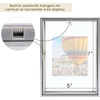 image:imageGolden State Art 16x20 Floating Picture Frame Aluminum Tempered Clear Glass Displays Any Size Photo Up to 16 x 20 for Home or Gallery Decoration Rose Gold 3 PackSilver