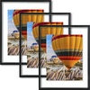 image:imageGolden State Art 16x20 Floating Picture Frame Aluminum Tempered Clear Glass Displays Any Size Photo Up to 16 x 20 for Home or Gallery Decoration Rose Gold 3 PackBlack