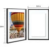 image:imageGolden State Art 16x20 Floating Picture Frame Aluminum Tempered Clear Glass Displays Any Size Photo Up to 16 x 20 for Home or Gallery Decoration Rose Gold 3 PackBlack
