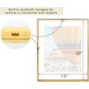 image:imageGolden State Art 16x20 Floating Picture Frame Aluminum Tempered Clear Glass Displays Any Size Photo Up to 16 x 20 for Home or Gallery Decoration Rose Gold 3 PackGold