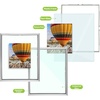 image:imageGolden State Art 16x20 Floating Picture Frame Aluminum Tempered Clear Glass Displays Any Size Photo Up to 16 x 20 for Home or Gallery Decoration Rose Gold 3 PackSilver