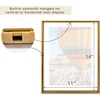 image:imageGolden State Art 16x20 Floating Picture Frame Aluminum Tempered Clear Glass Displays Any Size Photo Up to 16 x 20 for Home or Gallery Decoration Rose Gold 3 PackBronze