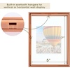 image:imageGolden State Art 16x20 Floating Picture Frame Aluminum Tempered Clear Glass Displays Any Size Photo Up to 16 x 20 for Home or Gallery Decoration Rose Gold 3 PackRose Gold