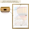 image:imageGolden State Art 16x20 Floating Picture Frame Aluminum Tempered Clear Glass Displays Any Size Photo Up to 16 x 20 for Home or Gallery Decoration Rose Gold 3 PackBronze