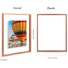 image:imageGolden State Art 16x20 Floating Picture Frame Aluminum Tempered Clear Glass Displays Any Size Photo Up to 16 x 20 for Home or Gallery Decoration Rose Gold 3 PackRose Gold