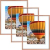 image:imageGolden State Art 16x20 Floating Picture Frame Aluminum Tempered Clear Glass Displays Any Size Photo Up to 16 x 20 for Home or Gallery Decoration Rose Gold 3 PackRose Gold