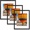 image:imageGolden State Art 16x20 Floating Picture Frame Aluminum Tempered Clear Glass Displays Any Size Photo Up to 16 x 20 for Home or Gallery Decoration Rose Gold 3 PackBlack
