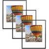 image:imageGolden State Art 16x20 Floating Picture Frame Aluminum Tempered Clear Glass Displays Any Size Photo Up to 16 x 20 for Home or Gallery Decoration Rose Gold 3 PackBlack