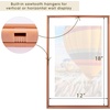 image:imageGolden State Art 16x20 Floating Picture Frame Aluminum Tempered Clear Glass Displays Any Size Photo Up to 16 x 20 for Home or Gallery Decoration Rose Gold 3 PackRose Gold